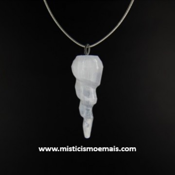 Pingente - Selenite Espiral.